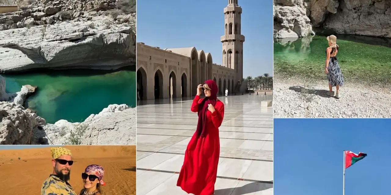 Piękna stolica Omanu: turkusowe wody, pustynne krajobrazy i majestyczny meczet.